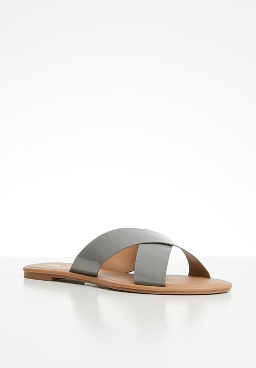 Cotton On - Everyday scarlett xover slide - grey