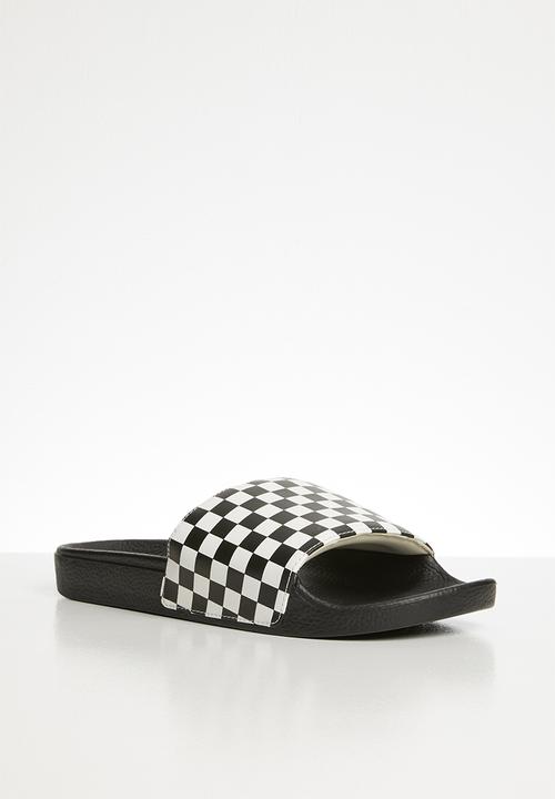 Vans - Checkerboard slide - black & white