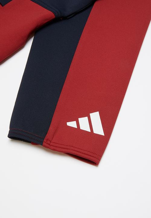 adidas Performance - Youth girls id cropped track top - navy & red