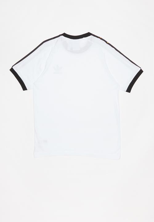 adidas Originals - 3 stripes tee - white & black