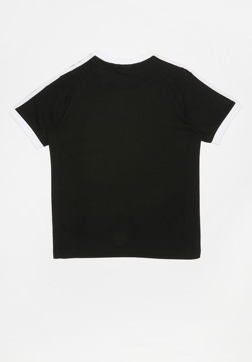 adidas Originals - 3 stripes tee - black & white