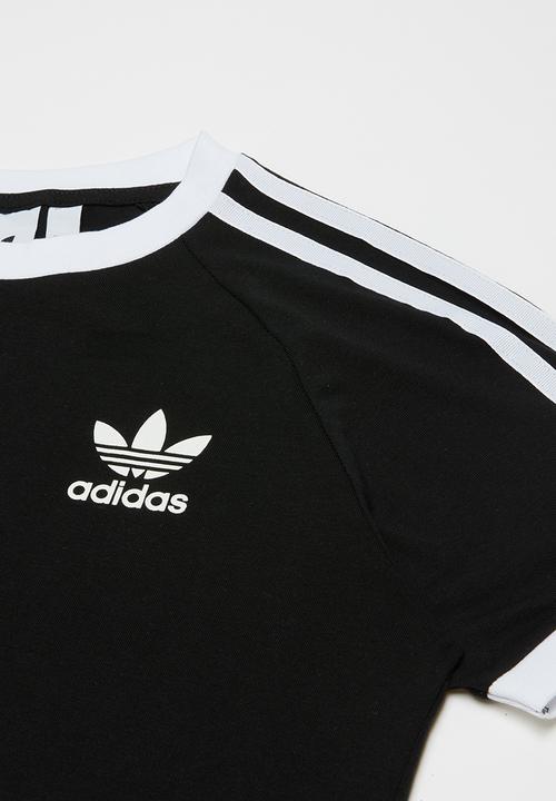 adidas Originals - 3 stripes tee - black & white