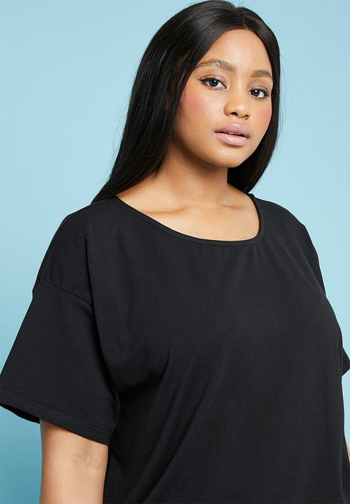 Superbalist - Boxy tee dress - black