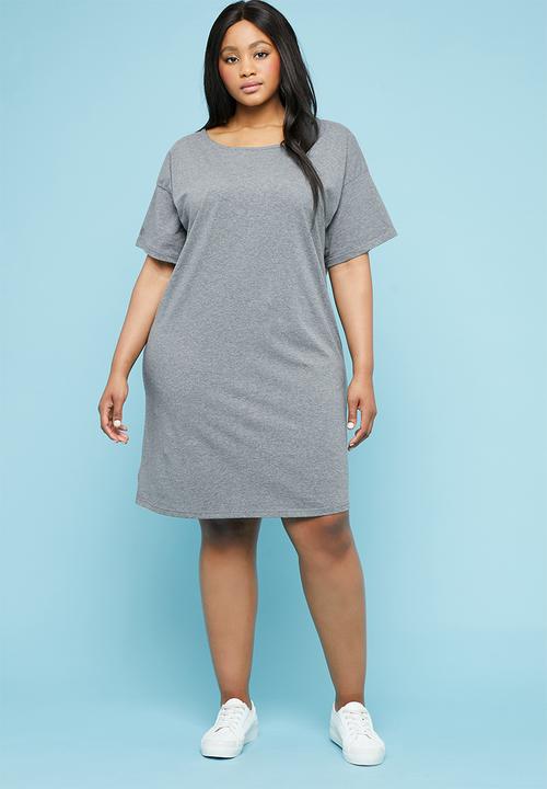 Superbalist - Boxy tee dress - grey