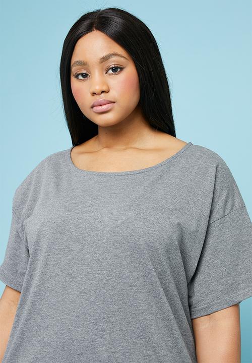Superbalist - Boxy tee dress - grey