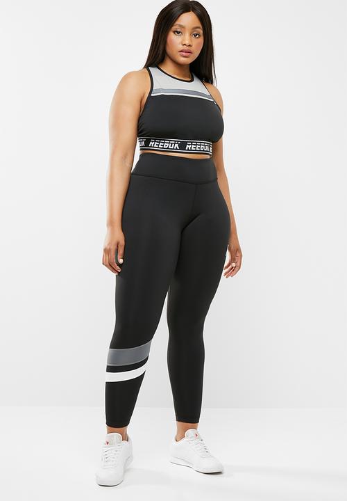 Reebok - Curve myt bralette - black & grey