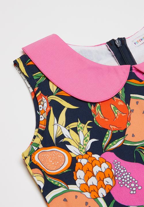 Pop Candy - Printed dress - navy