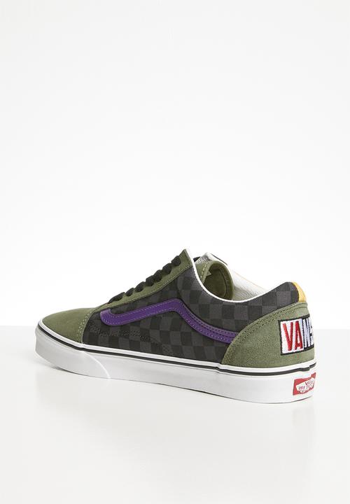 Vans - Ua old skool - (otw rally) checker/multi/deep lichen green