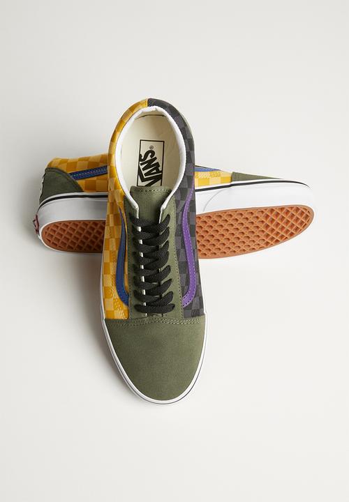 Vans - Ua old skool - (otw rally) checker/multi/deep lichen green