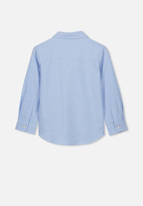 Cotton On - Prep long sleeve shirt - blue