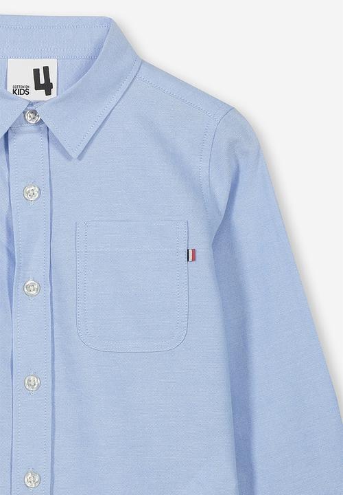 Cotton On - Prep long sleeve shirt - blue