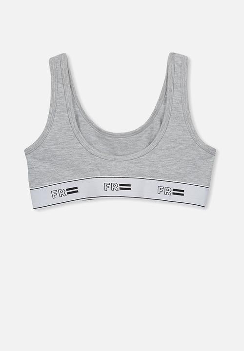 Cotton On - Girls crop top - grey