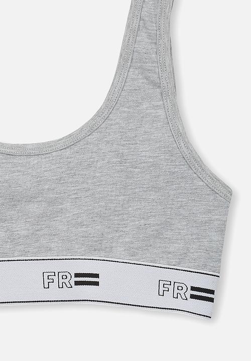 Cotton On - Girls crop top - grey
