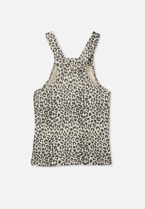 Cotton On - Soleil skirtall - beige & black 