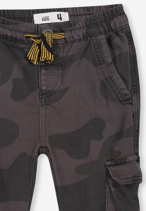 Cotton On - Kieran cargo pant - charcoal