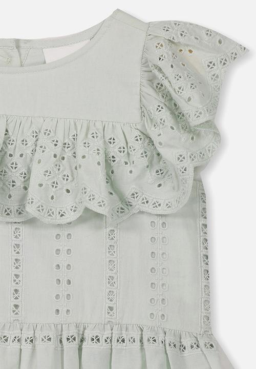 Cotton On - Kiko frill top - grey 