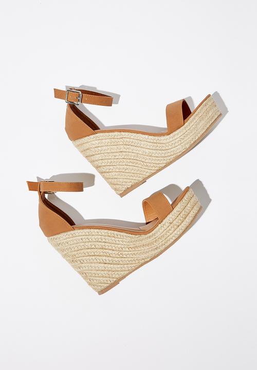 Cotton On - Amethyst espadrille wedge - tan