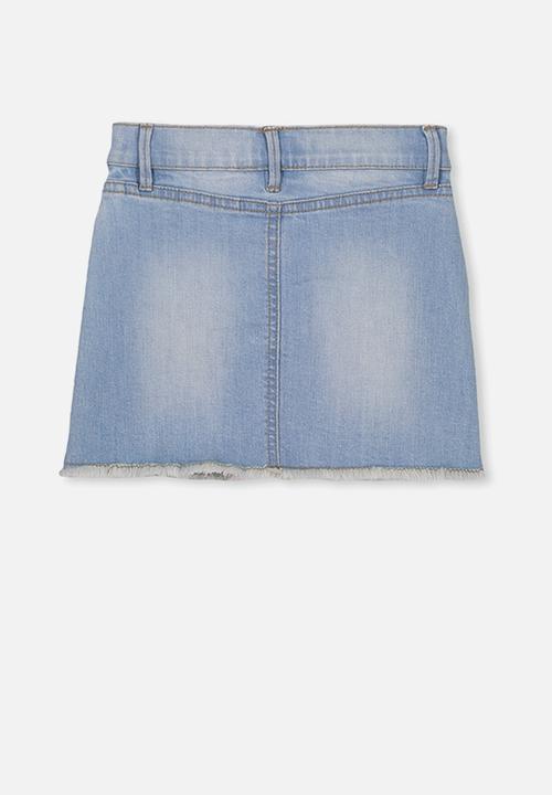 Cotton On - Finn denim skirt - blue
