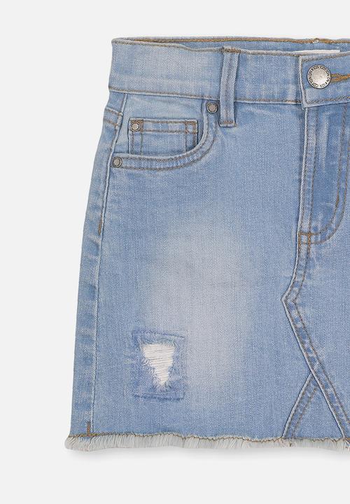 Cotton On - Finn denim skirt - blue