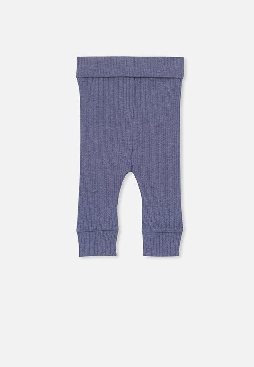 Cotton On - The rib legging - blue