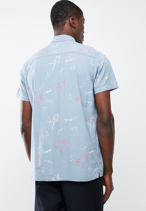 Jack & Jones - Miami resort short sleeve shirt - blue 