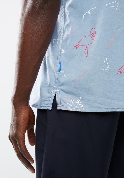 Jack & Jones - Miami resort short sleeve shirt - blue 