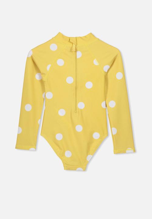 Cotton On - Lydia one piece - yellow & white 