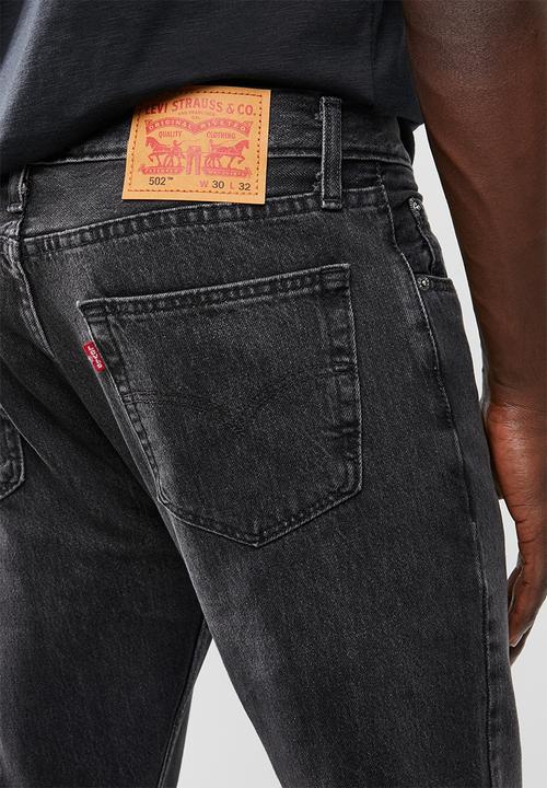Levi’s® - 502 regular taper forklift jeans - black