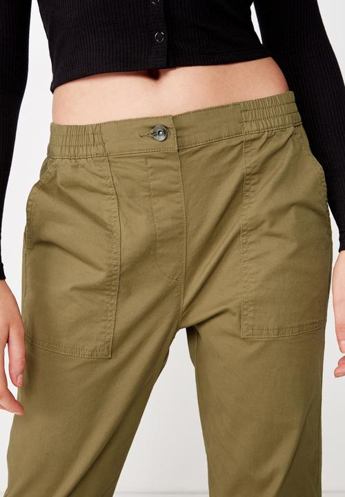 Cotton On - Cuffed chino - green 
