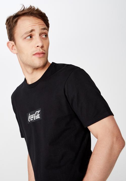 Cotton On - Coke box logo tee - black