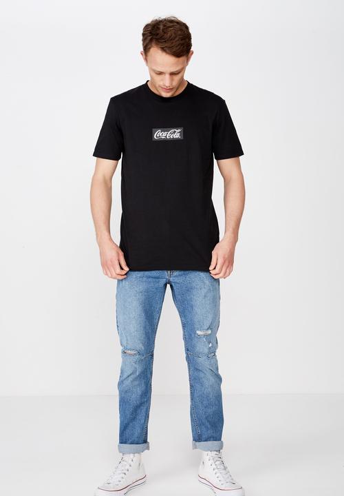 Cotton On - Coke box logo tee - black