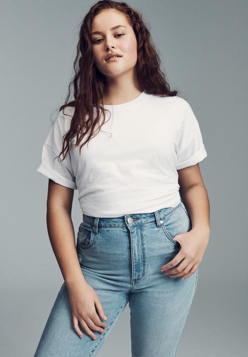 Cotton On - Curve taylor mom jean - blue 