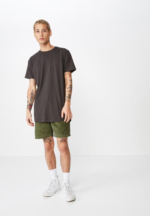 Cotton On - Street volley short - washed khaki cord
