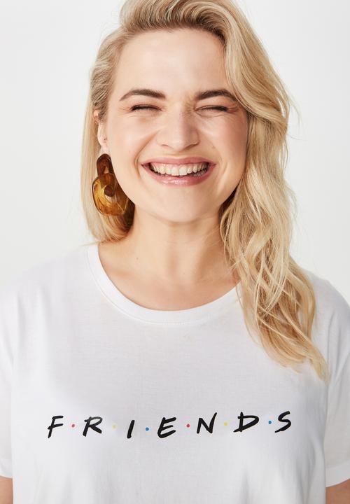 Cotton On - Curve graphic license tee - white 