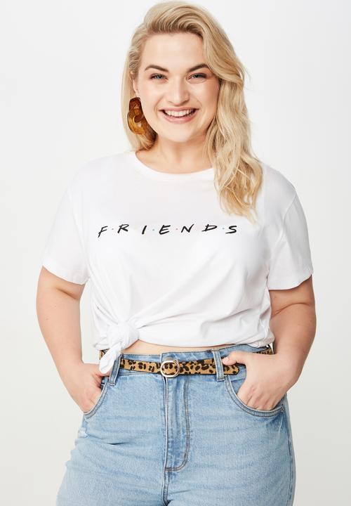 Cotton On - Curve graphic license tee - white 