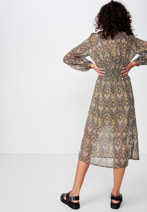 Cotton On - Woven lilian midi dress - multi