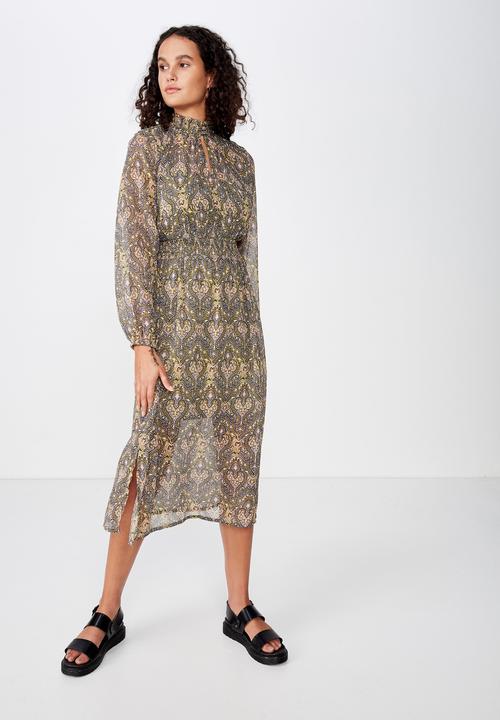 Cotton On - Woven lilian midi dress - multi