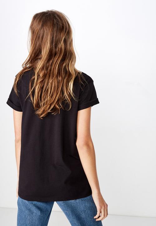 Cotton On - Classic slogan T-shirt exclusively me - black