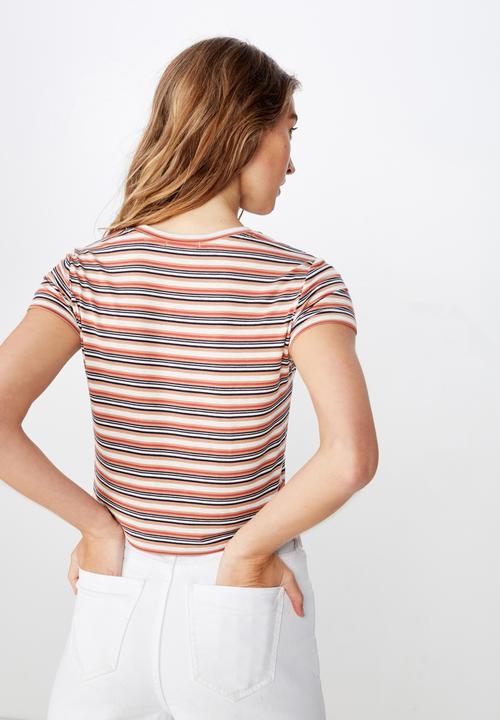 Cotton On - The baby tee nic stripe - multi