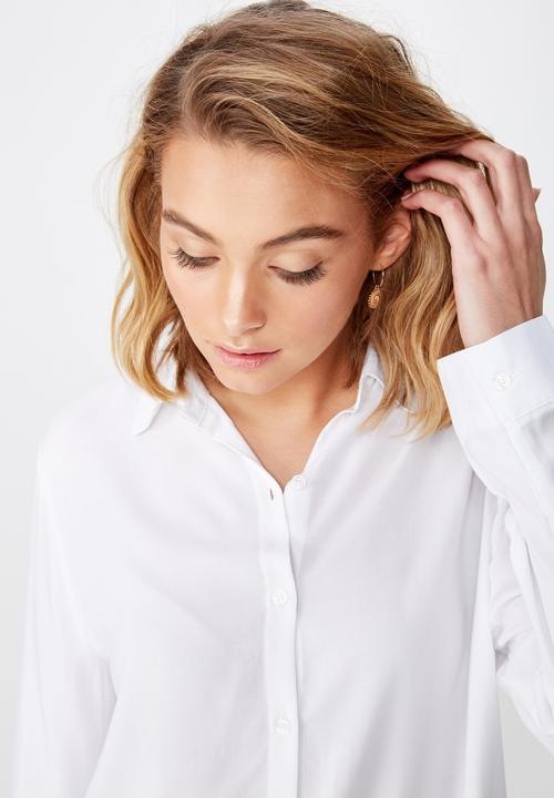 Cotton On - Rachel everyday shirt - white