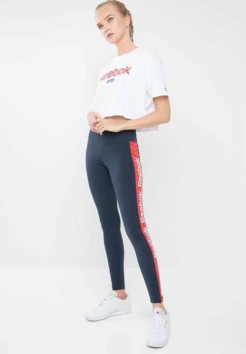 Reebok - Linear logo crop tee - white