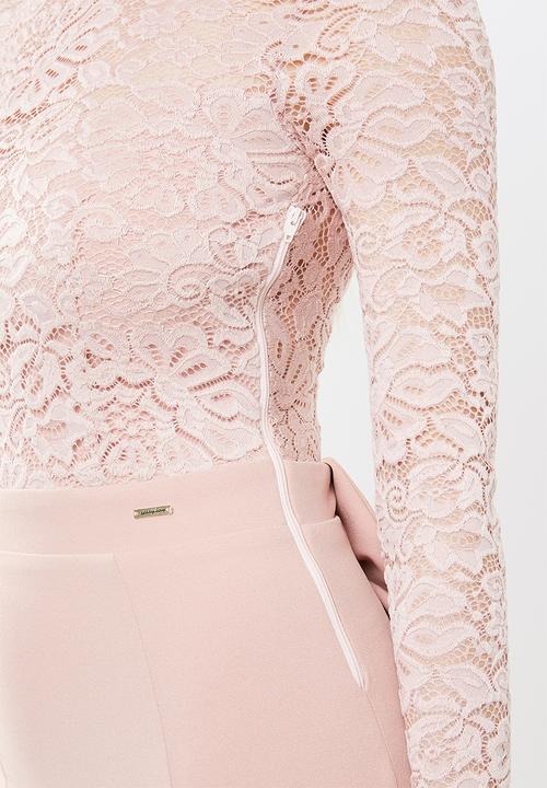 SISSY BOY - Lace mixed maxi - pink