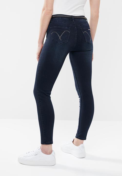 SISSY BOY - Jon jon skinny with front zips - navy