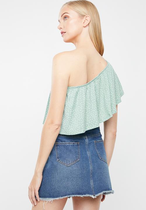 O'Neill - Larson off shoulder tee - green