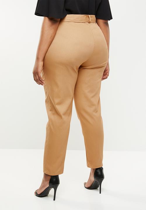 Missguided - Belt detail cargo bottoms - neutral