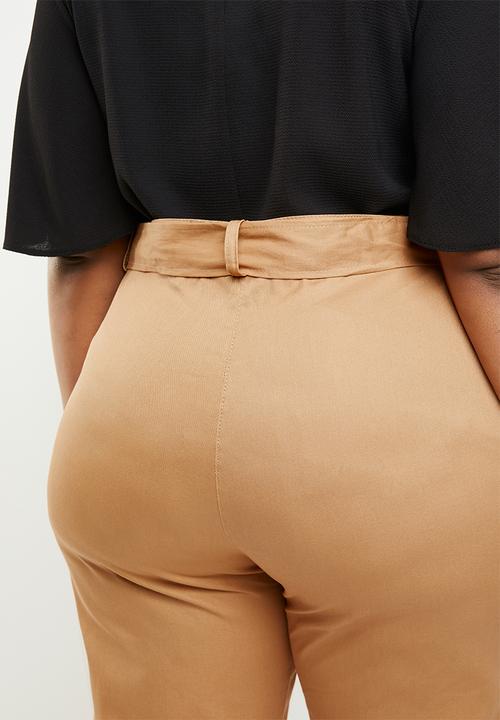 Missguided - Belt detail cargo bottoms - neutral