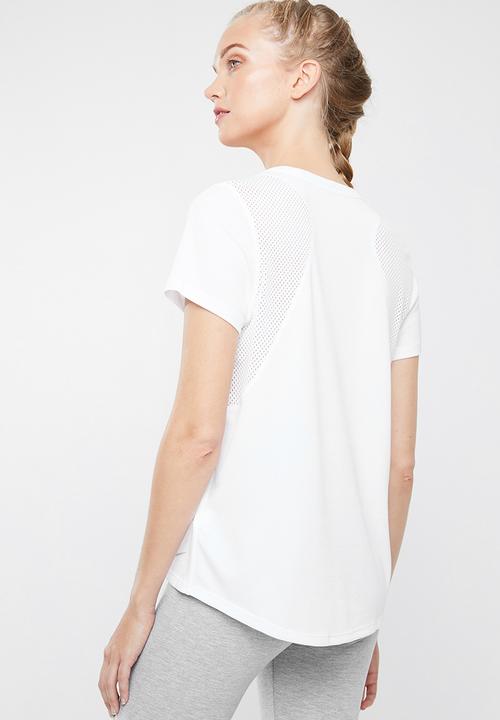 Nike - Nike short sleeve running top - white