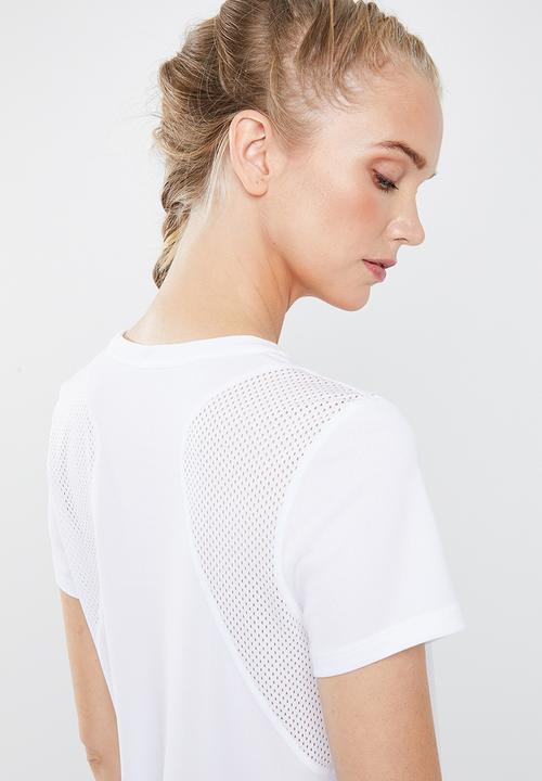 Nike - Nike short sleeve running top - white