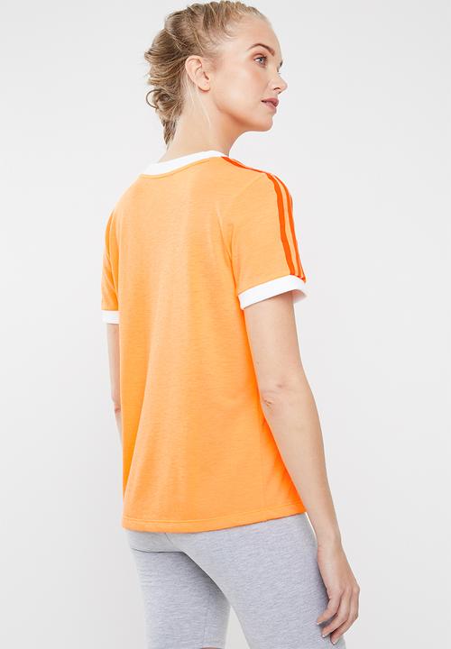 adidas Originals - 3 Stripe tee - orange