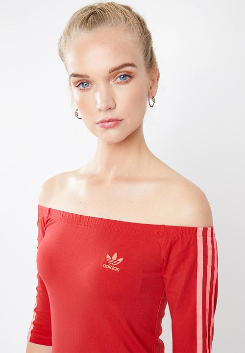 adidas Originals - Shoulder dress - red